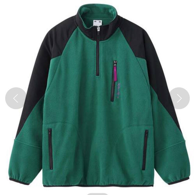 X-girl(エックスガール)のHALF ZIP FLEECE TOP レディースのトップス(トレーナー/スウェット)の商品写真