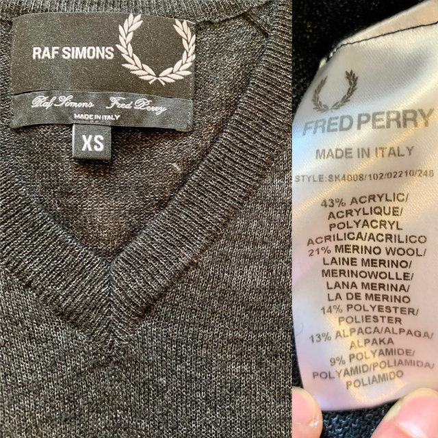 RAF SIMONS - 【美品・付属品完備】Raf Simons フレッドペリー V RAF SIMONS - 【美品・付属品完備】Raf Simons フレッドペリー V