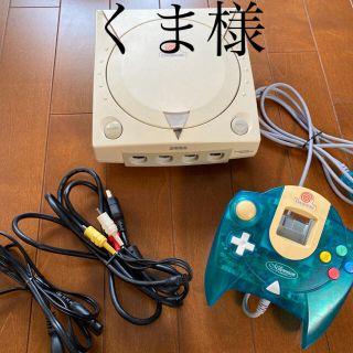 セガ(SEGA)のドリームキャスト本体+ビジュアルメモリー2点(家庭用ゲーム機本体)