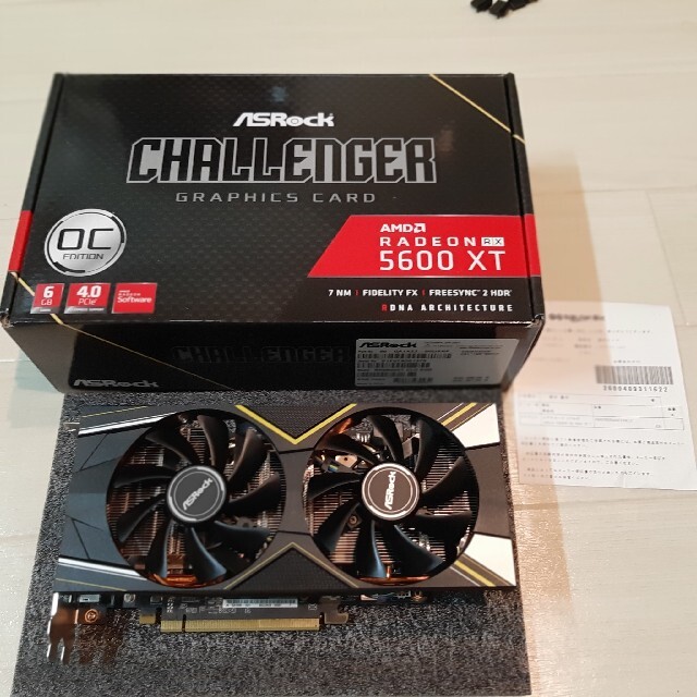 Radeon RX 5600 XT Challenger D 6G OC 納品書