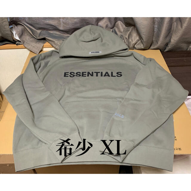 FEAR OF GOD(フィアオブゴッド)の新作 ESSENTIALS プルオーバー チャコールグレー パーカー XL メンズのトップス(パーカー)の商品写真