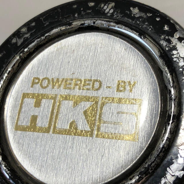 HKS ホーン ボタン 当時物 希少 ゴールド おまけ付き 自動車/バイクの自動車(汎用パーツ)の商品写真