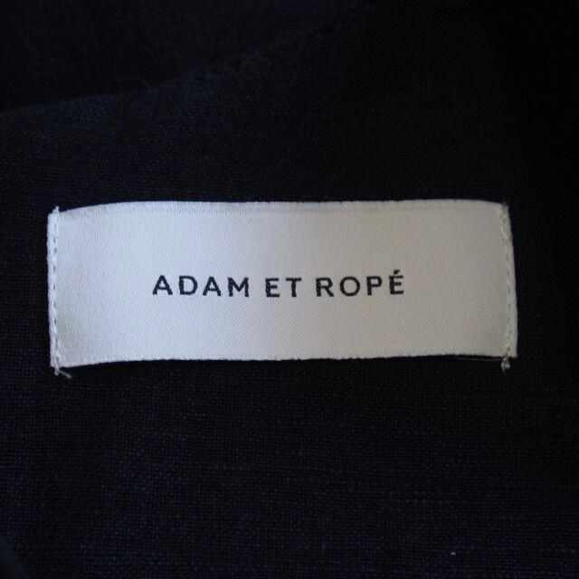 Adam et Rope'(アダムエロぺ)のADAM ET ROPE アダムエロペ Vネックリネンロンパース レディースのパンツ(オールインワン)の商品写真