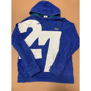 ラコステ(LACOSTE)のラコステ　青　パーカー（まつぱんさん専用）(パーカー)