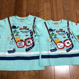 ミキハウス(mikihouse)のミキハウス　プッチー＆うさこ　テーマパーク半袖Ｔシャツ　110 80(Ｔシャツ)