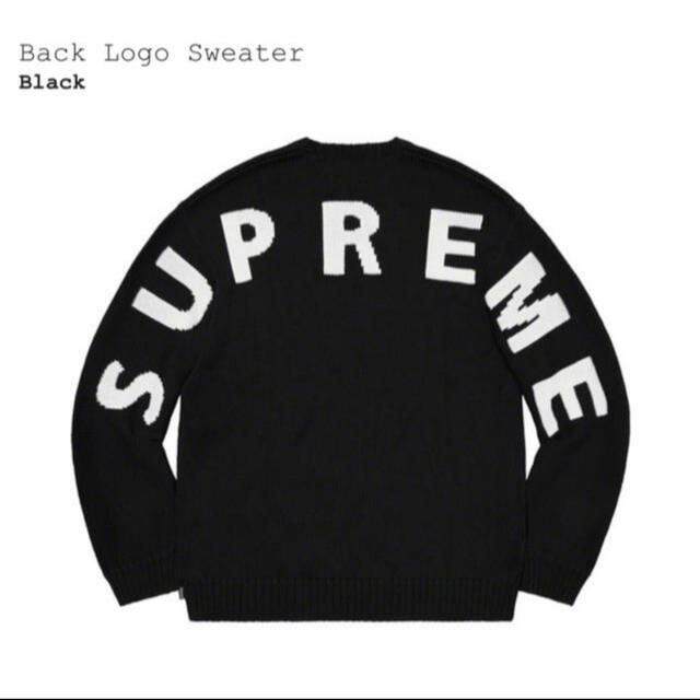 supreme back logo sweater mサイズ