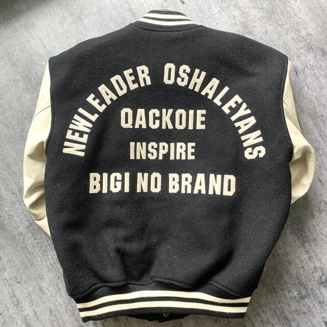 【レア品】INSPIRE インスパイア 袖革 スタジアムジャンパー ハッピープライス 新品☆タグ☆メンズ M BIGI インスパイア ダウン キルティングジャケット ダウンジャケット