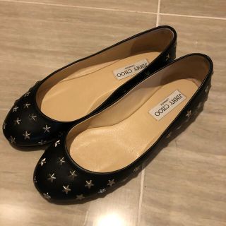 ジミーチュウ(JIMMY CHOO)のジミーチュウ　スタースタッズ　フラットシューズ(バレエシューズ)