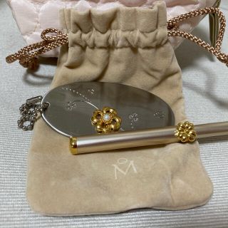 ミキモト(MIKIMOTO)の☆新品未使用☆ミキモトのミラーキーホルダー&リップブラシ(コフレ/メイクアップセット)