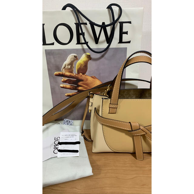 特別値下げ　LOEWE ロエベ　ゲートバッグ　　トップ　ハンドル　バッグ　ミニ