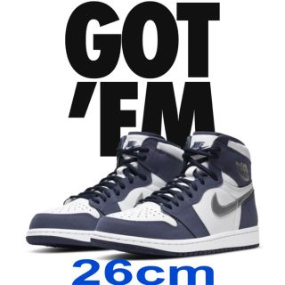 ナイキ(NIKE)のAIR JORDAN 1 HIGH OG CO.JP Midnight Navy(スニーカー)