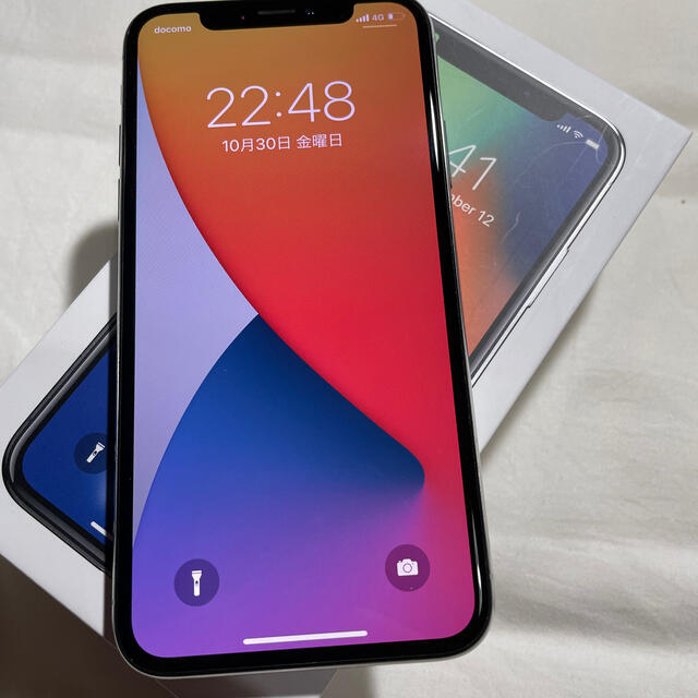 期間限定iPhone X silver 256GB simフリー - スマートフォン本体