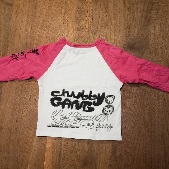CHUBBYGANG(チャビーギャング)のチャビーギャング　ピンクラグランTシャツ キッズ/ベビー/マタニティのベビー服(~85cm)(Ｔシャツ)の商品写真