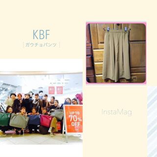 ケービーエフ(KBF)の美品💗KBFガウチョパンツ(カジュアルパンツ)