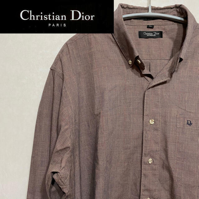 Christian Dior(クリスチャンディオール)のしった様専用 クリスチャンディオール 長袖 チェックシャツ ボタンダウン 90s メンズのトップス(シャツ)の商品写真