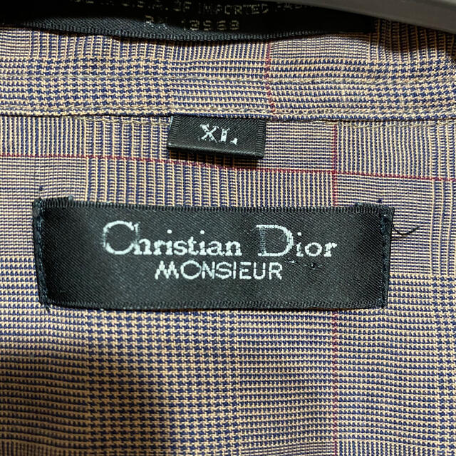 Christian Dior(クリスチャンディオール)のしった様専用 クリスチャンディオール 長袖 チェックシャツ ボタンダウン 90s メンズのトップス(シャツ)の商品写真