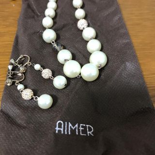 エメ(AIMER)のAIMER ネックレス  イヤリング(ネックレス)