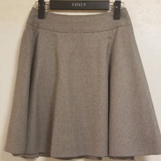 フォクシー(FOXEY)の【Tommyさま専用】FOXEY BOUTIQUE ウール100%フレアスカート(ひざ丈スカート)