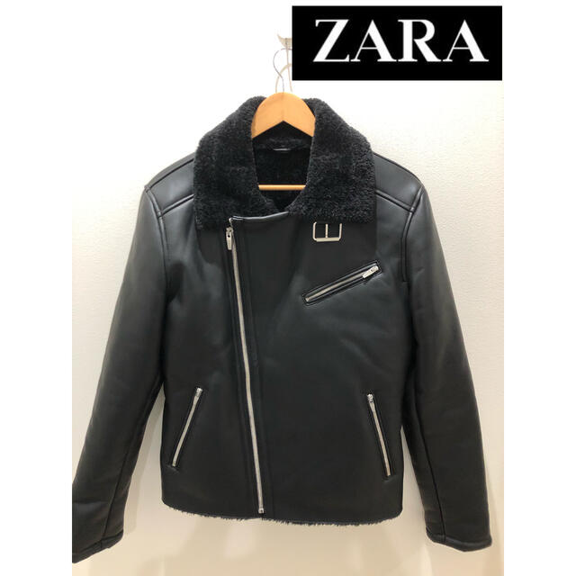 オンラインストア販売 ZARA ムートンジャケット メンズ シングル 