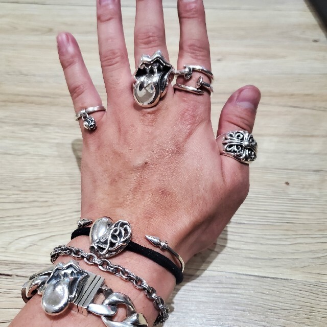 Chrome Hearts(クロムハーツ)のクロムハーツ クロスボウル ネイルリング メンズのアクセサリー(リング(指輪))の商品写真