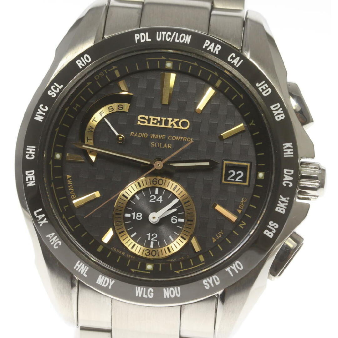 ☆美品【SEIKO】セイコー ブライツ SAGA135 ソーラー電波 メンズ【ev15】