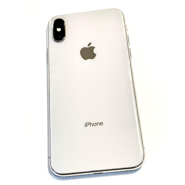 美品 iPhoneX 256GB シルバー simフリー