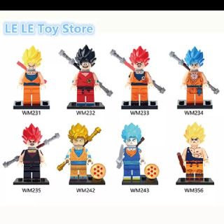 レゴ(Lego)のドラゴンボール超 レゴLEGO互換ブロックミニフィグ8体セット スーパーサイヤ人(キャラクターグッズ)