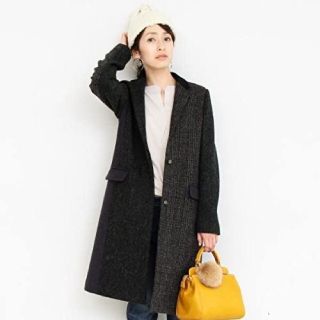 ビューティアンドユースユナイテッドアローズ(BEAUTY&YOUTH UNITED ARROWS)のコンビネーションチェスターコートハリスツイード×ビューティアンドユース(チェスターコート)