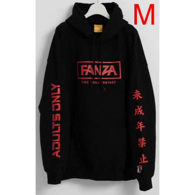 新品 FR2 × FANZA パーカー Mサイズ 黒 ブラック