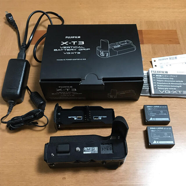 X-T3用バッテリーグリップ VG-XT3 美品 バッテリー2個付き 売れ筋介護