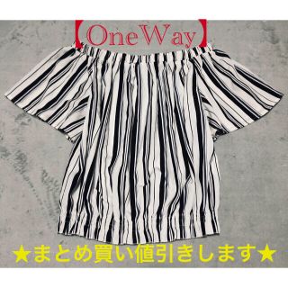 ワンウェイ(one*way)の【OneWay】マルチストライプ トップス:F(カットソー(半袖/袖なし))