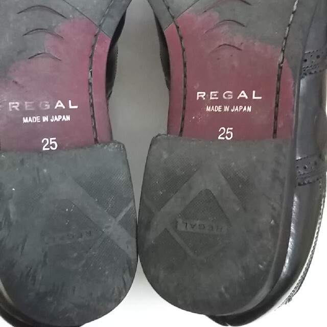 REGAL(リーガル)のREGAL 25㎝  黒×紫 茶色 メンズの靴/シューズ(ドレス/ビジネス)の商品写真