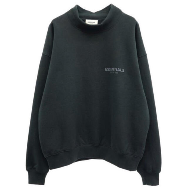 Sサイズ essentials Mockneck Fleece ブラック