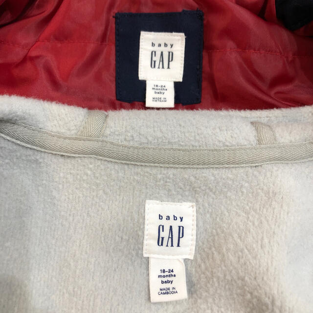 babyGAP(ベビーギャップ)のbabyGAP  コート&パーカー キッズ/ベビー/マタニティのベビー服(~85cm)(ジャケット/コート)の商品写真