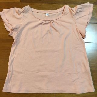 ユニクロ(UNIQLO)のフリル袖Tシャツ(Tシャツ/カットソー)