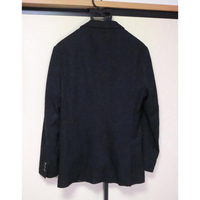 ZARA(ザラ)のZARA ザラ　黒い織りで2つボタンのブレザージャケット 46 メンズのジャケット/アウター(テーラードジャケット)の商品写真