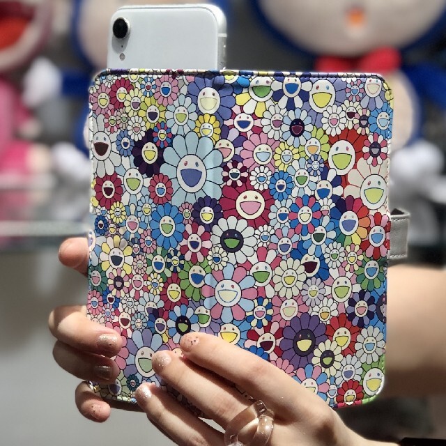 村上隆　手帳型スマホケース【Flower Flip Case】Ｍサイズ お花柄