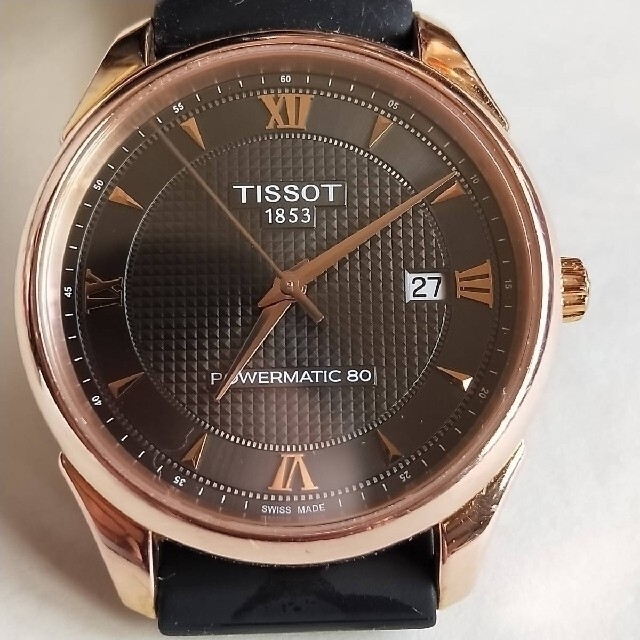 本物保証☆美品K18金無垢☆Tissotティソ腕時計K18AU750