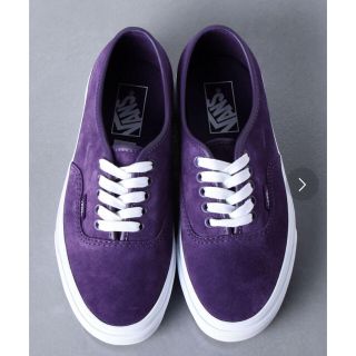 ヴァンズ(VANS)の【VANS】AUTHENTIC SUEスニーカー/パープル/24.5cm (スニーカー)