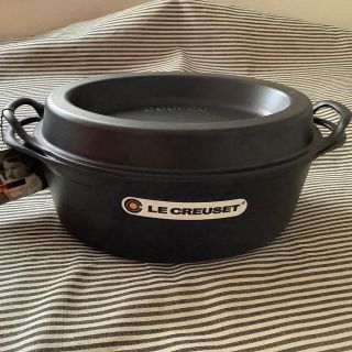 ルクルーゼ(LE CREUSET)の【超お値引き！】ルクルーゼ ドゥフー 28センチ 艶消しブラック(鍋/フライパン)