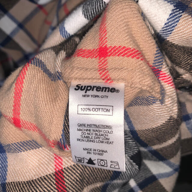 supreme tartan flannel shirt S