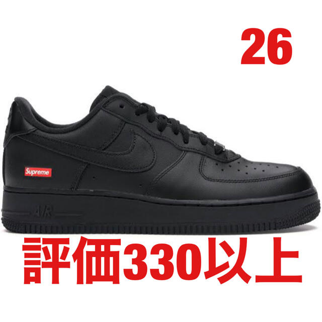 靴/シューズSupreme × Nike Air Force 1 Low Black