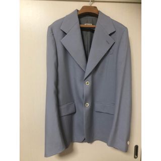 MARNI】グレー 高密度コットン マイクロチェック ジャケット-