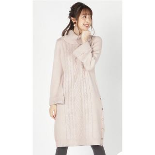 ウィルセレクション(WILLSELECTION)のウィルセレクション　アラン柄ニットワンピース(ロングワンピース/マキシワンピース)