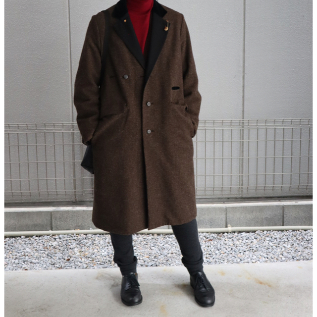 SUNSEA 16aw wool check coat