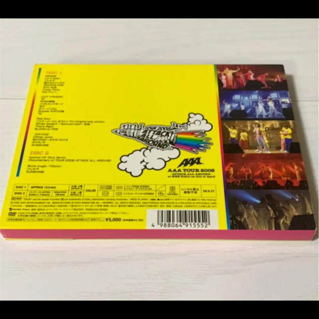 AAA(トリプルエー)のAAA TOUR 2008-ATTACK ALL AROUND 4th DVD エンタメ/ホビーのDVD/ブルーレイ(ミュージック)の商品写真