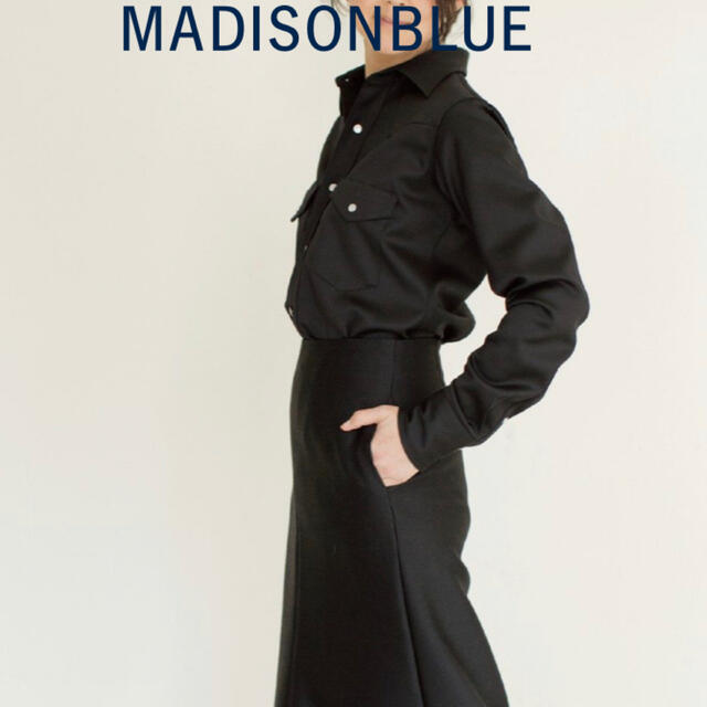 MADISONBLUE - 【MADISONBLUEマディソンブルー】ウールウェスタンシャツ/ブラック/00