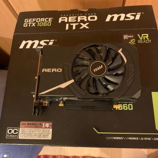 gtx 1060 6gb msi geforce aero itx oc 美品(PCパーツ)