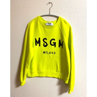 MSGM - MSGM スウェット トレーナー 蛍光 イエローの通販 by ...