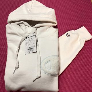 チャンピオン(Champion)のチャンピオン＊フードパーカー白＊L＊新品(パーカー)